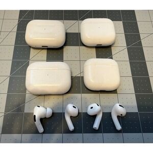 Apple AirPods Lot Cases Earbuds Parts Only Untested Mixed Generations